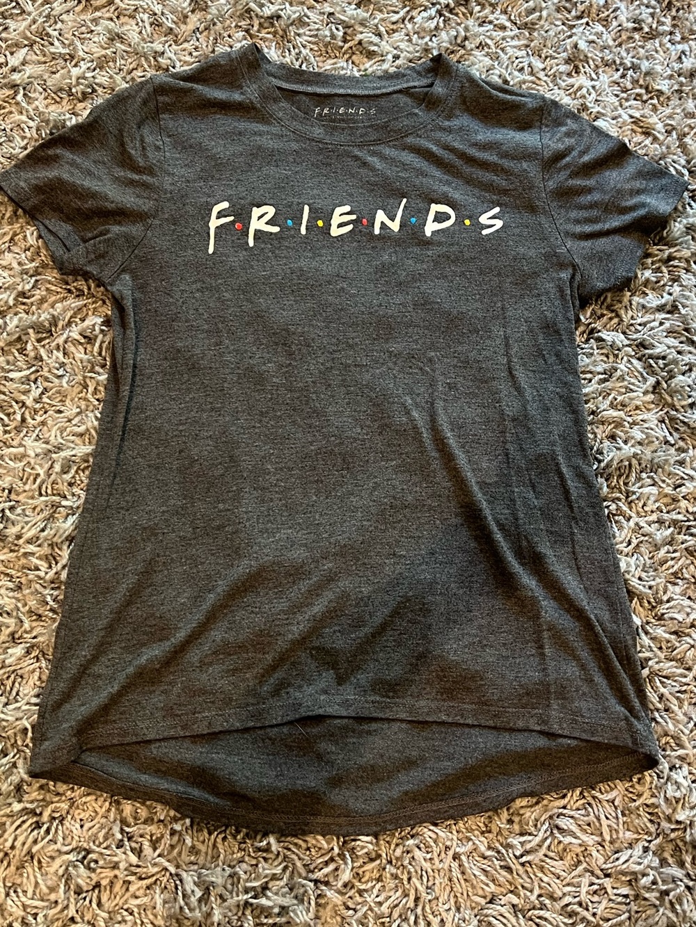 FRIENDS Charcoal Gray Logo Short Sleeve Tee